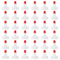 Plastic Bottle Spout Cap with Red Sealer Tip