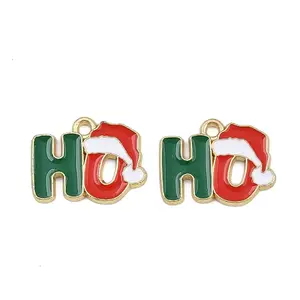 Christmas Themes Alloy Enamel Pendants