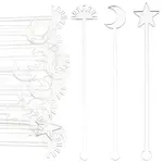 30Pcs 3 Style Transparent Acrylic Stirring Rods
