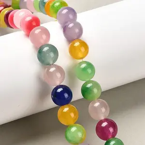 Natural White Jade Beads Strands