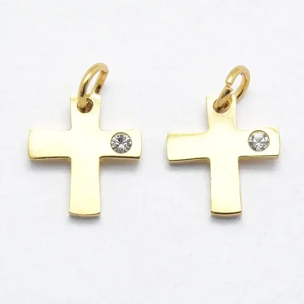 316 Surgical Stainless Steel Tiny Cross Charms