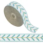 12M Polyester Jacquard Leaf Ribbon