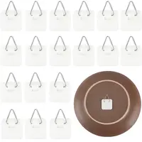 20Pcs Invisible Adhesive Plate Hanger
