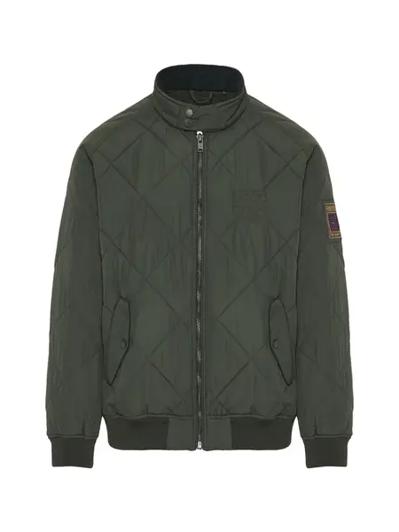 Funky Buddha Prechodná bunda  tmavozelená