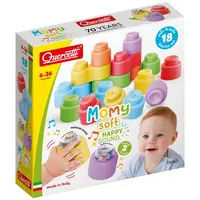 Momy Soft Happy Sound - mäkké kocky + 2 zvukové kocky - 18 ks