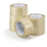6 x Lepicí PVC páska 48mm, návin 66m, průhledná, tloušťka 53µm | RAJA