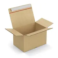 20 x Kartonová krabice 290x190x180mm, automatické dno, samolepicí proužek, hnědá, klopová, třívrstvá vlnitá lepenka (3VVL) | RAJA
