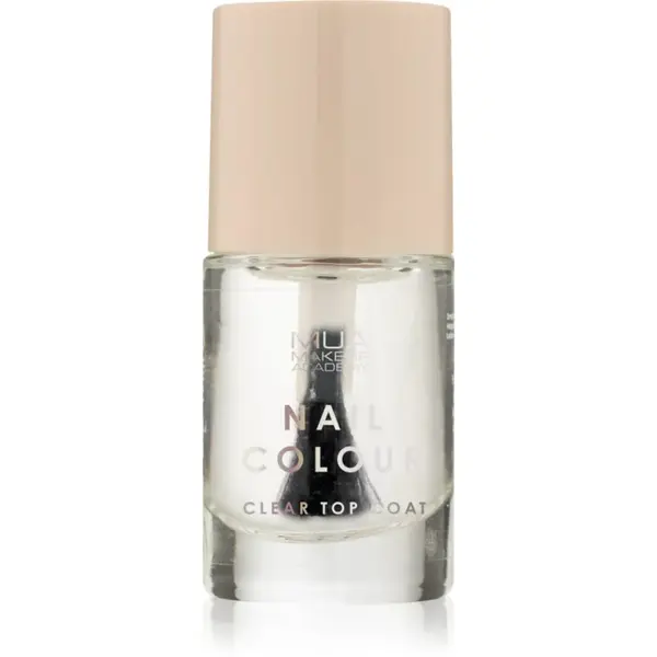 MUA Makeup Academy Nail Colour lak na nehty odstín Clear Top Coat 10 ml
