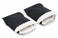 SENSILLO Rukávníky ke kočárku - černé