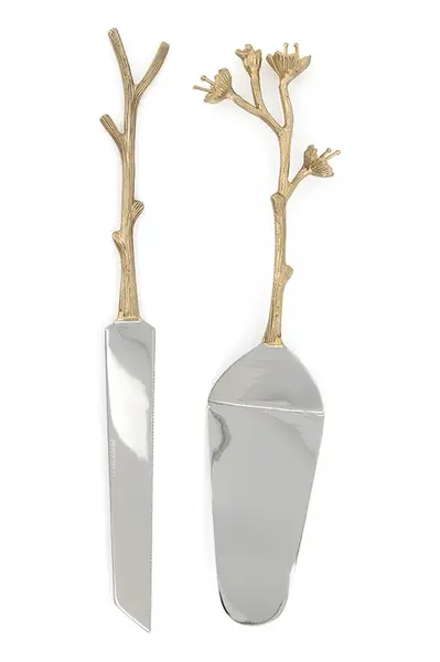 Tortová špachtľa a nôž Doing Goods Ava Blossom Cake Set