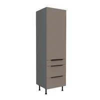 Vysoká potravinová skříňka Aria ANT 60 DKS-210 3S 1F - Premium Box Barva korpusu: Antracit, Barva dvířek: TA - Sandgrau AFM