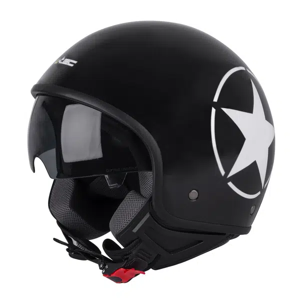 Helma na skútr W-TEC FS-710S Revolt Black Černá s hvězdou XS (53-54)