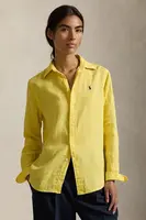 Lněná košile Polo Ralph Lauren