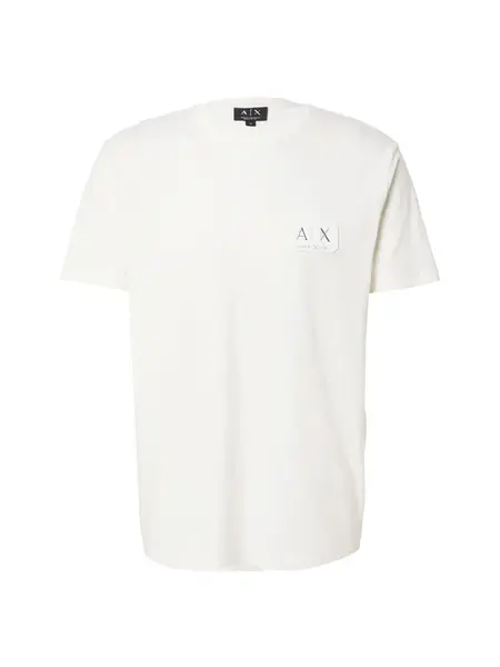 ARMANI EXCHANGE Tričko  strieborná / šedobiela