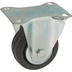 Pojazdné čierne koleso 80 mm/80 kg, doska pevná