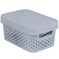 Box s víkem infinity 4,5l 229117 sv. šedý