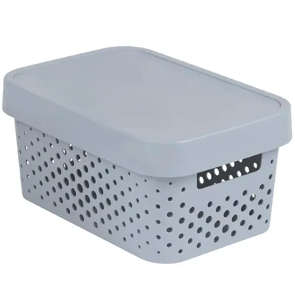 Box s víkem infinity 4,5l 229117 sv. šedý