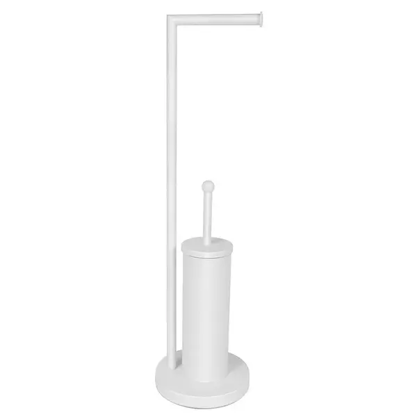 Stojan na WC kefu a toaletný papier Model 104 biely