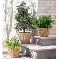 Kvetináč Kari ratanový 25 cm