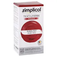 Simplicol barva na textil Rubínová červená 150ml + 400g
