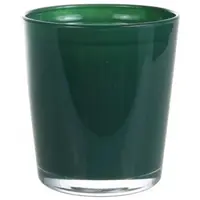 Obal na kvetináč sklenený Cyntia 13  cm zelený