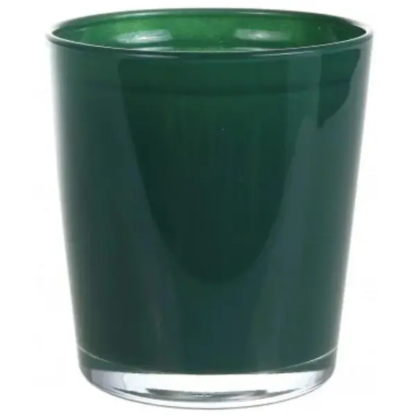 Obal na kvetináč sklenený Cyntia 13  cm zelený