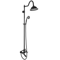 Sprchový set Rea Bergamo černá broušená