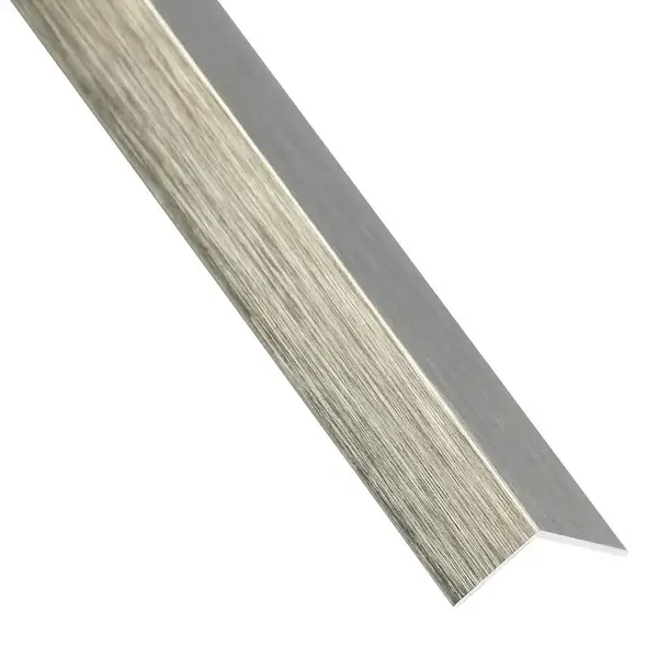 Profil uholníkový samolepiaci PVC titán 19.5x19.5x1000