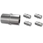 Spojka zábradlí nehrdz. oceľ 1x42.4 + 4x12 aisi304