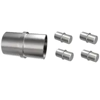 Spojka zábradlí nehrdz. oceľ 1x42.4 + 4x12 aisi304