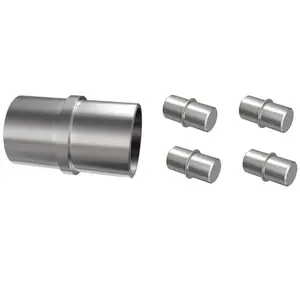 Spojka zábradlí nehrdz. oceľ 1x42.4 + 4x12 aisi304