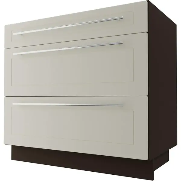 Kuchynská skrinka D3M/90 Quantum vanilla mat/lava