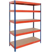 Kovový zásuvný regál Rivet 300 192x100x50 cm - 5 polic/300 kg