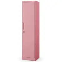 Kovová Kancelářská Skříň Alex pastelově růžové