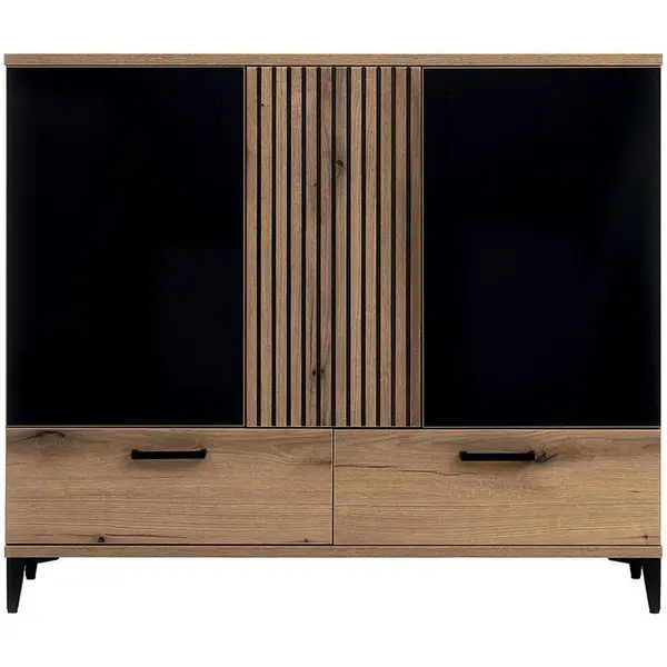 Komoda Aris As04 dub evoke/černá