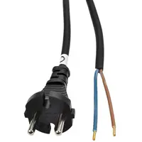 Flexo šňůra 2x1 mm2 gumová délka 5 m černá H05RR-F2