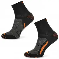 Trekingové Merino ponožky Comodo TREUL02 Black Orange 35-38