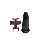 Vonkajší rohovník  Premium Classic 9005 matná čierna – 1 ks