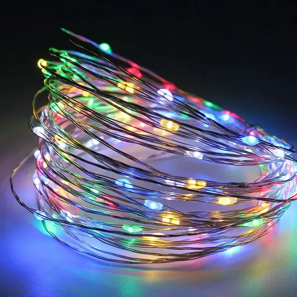 Vianočné svetielka 100l kvapky 10/19/nik bat multi