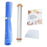 Pečicí sada nerezový váleček a silikonový vál