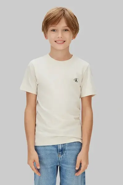 Dětské bavlněné tričko Calvin Klein Jeans 2-pack