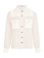 Morgan Blúzka  nebielená / zlatá / biela