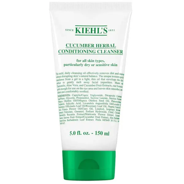 Kiehl's Jemně pěnivá čisticí pleťová emulze Cucumber Herbal (Conditioning Cleanser) 150 ml