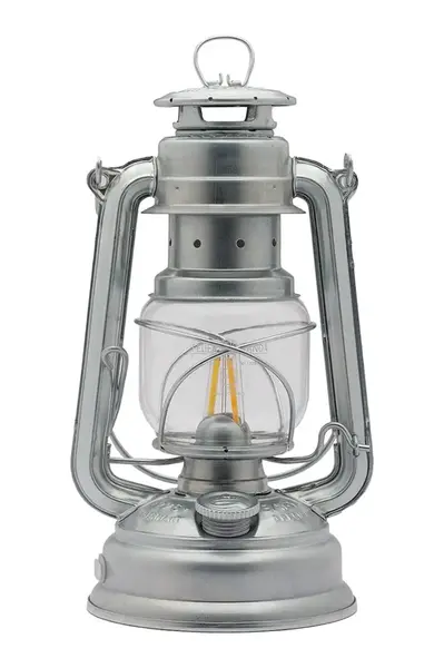 LED svítilna Feuerhand Hurricane Baby Special 276, 26,5 x 15 x 13,5 cm šedá barva