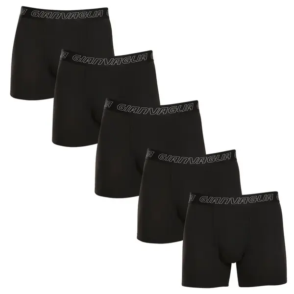 Gianvaglia 5PACK pánské boxerky černé (GVG-5015) M