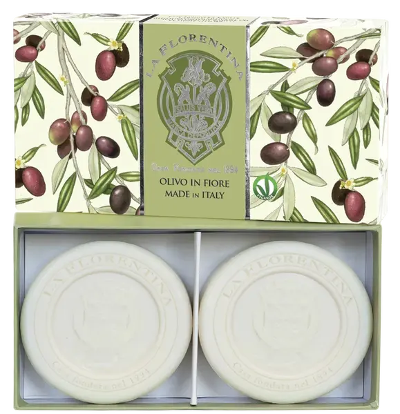 LA FLORENTINA Kazeta mýdel Olivo in Fiore 2 x 115 g