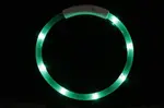 Reedog Easy Light USB dobíjecí svítící obojek pro psy a kočky - zelená
