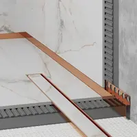 Spádový profil Eviso bronze lesk, nerez PVD, dĺžka 150 cm, výška hrany 40 mm, LCBR0102