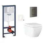 Závesný wc set do ľahkých stien / predstenová montáž GROHE Euro Ceramic SIKOGRSEUSCAL0