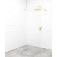 Sprchová zástena Walk-in 140 cm SAT vo farbe profilu zlatá SATBWI140MSZAVZ
